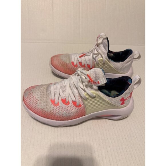 Under Armour HOVR Rise 3 Cross Trainer White Pink Women's Size 6.5 Men's 5.5 - Picture 2 of 9
